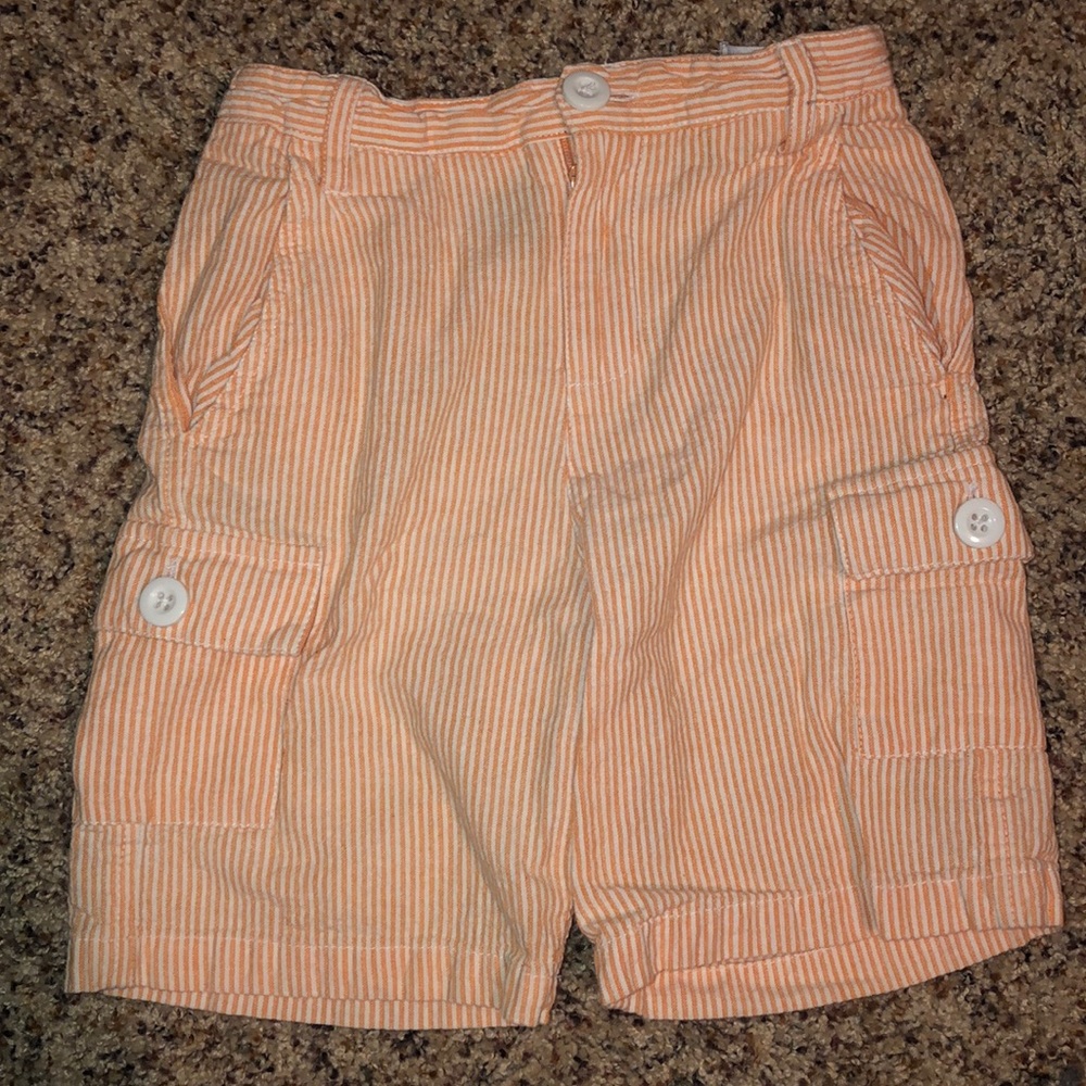 Boys seersucker cargo shorts